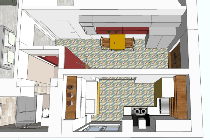 pianta cucina ingresso