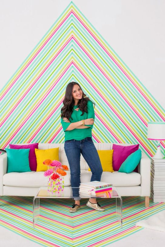 con un pò di pazienza il salotto è optical e coloratizzimo -brit.com